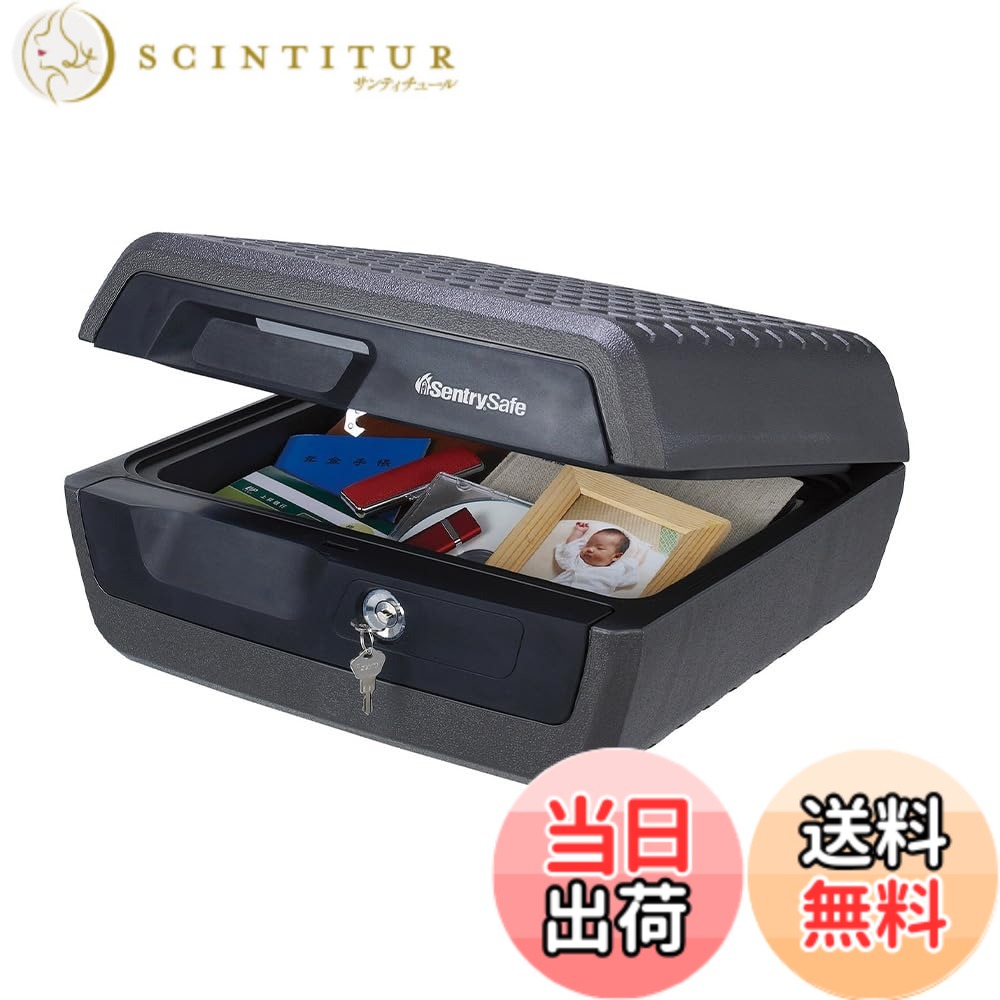 【貨物輸送無料】SENTRY (セントリー) 御金蔵 身寄り用 ETL標準尺度 72第四次元 雨合羽 UL標準尺度 30分 耐火 納めるボックス席 鍵付き添い人 10.2L A4 滑っこい手当たり 黒いこと CHW30100 色：黒いこと、大きさ：約10.2L