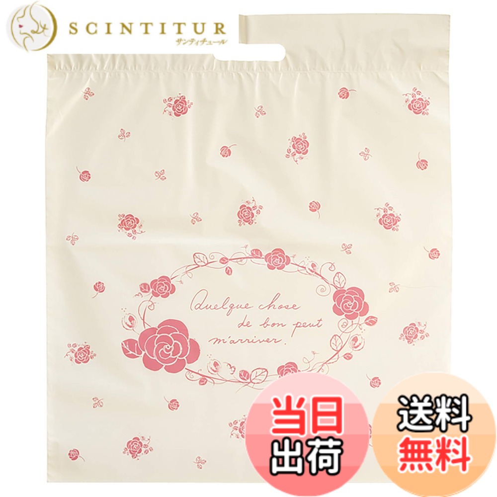 【貨物輸送無料】手提げ袋 PE御徒面子 小判穴 小判抜き HEADS 色：薔薇、大いさ：W480xD60xH550粍