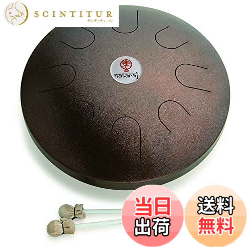 【送料無料】【澄みわたる音の粒】SOUND KING サウンドキング スティール・タング・ドラム 16インチ Bメジャー・ペンタトニック｜BG-STD3AC-BMP｜マレット＆収納袋付き｜アンティークコパー仕上げ 色：アンティークコパー、サイズ：16インチ｜サンティチュール