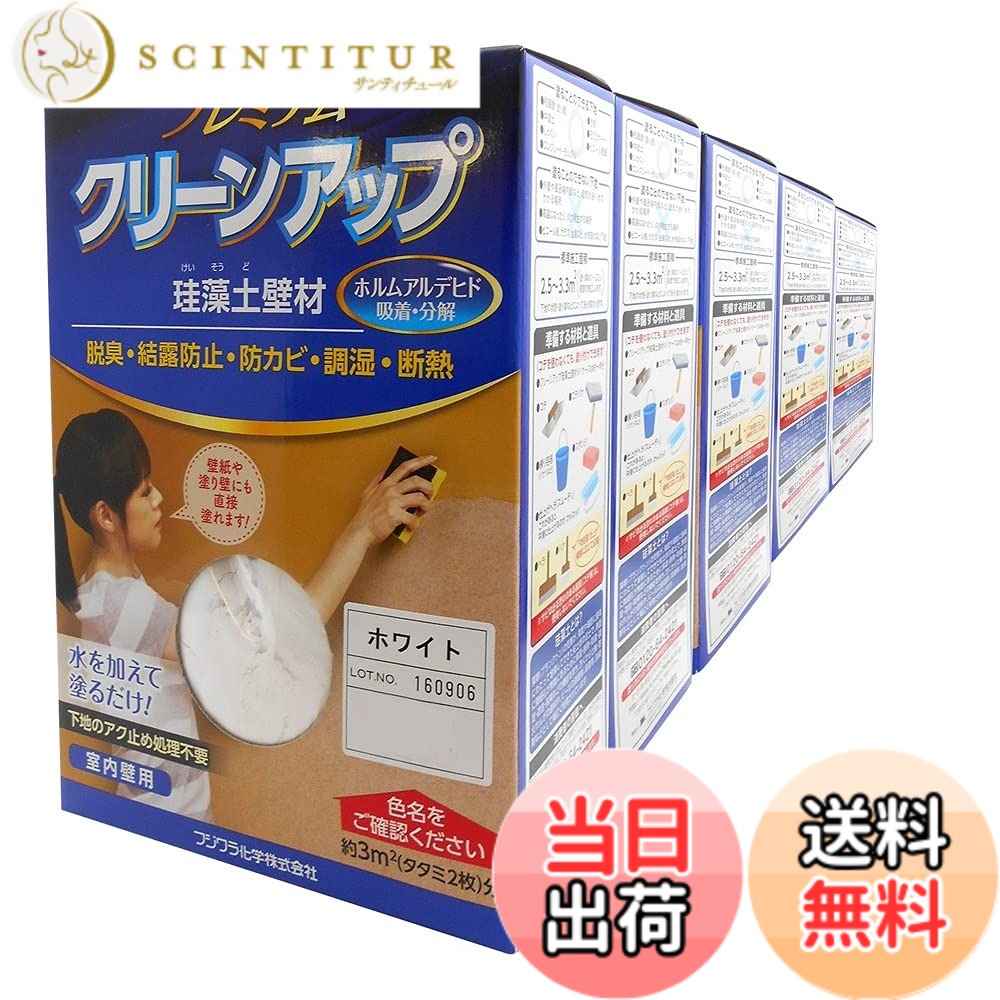 【貨物輸送無料】フジワラ舎密学 割り増し金クリーンアップケイ藻土壁材 色：白いこと、大いさ：15kg その他-日用品雑貨・文房具・手芸