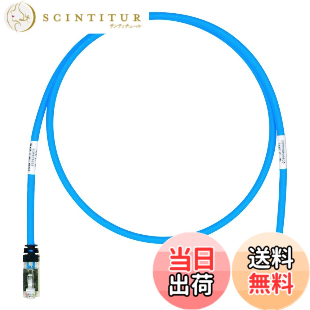 【送料無料】パンドウイット シールド LANケーブル CAT6A プロ仕様 各色 STP6X 色:青、サイズ:15m|サンティチュール