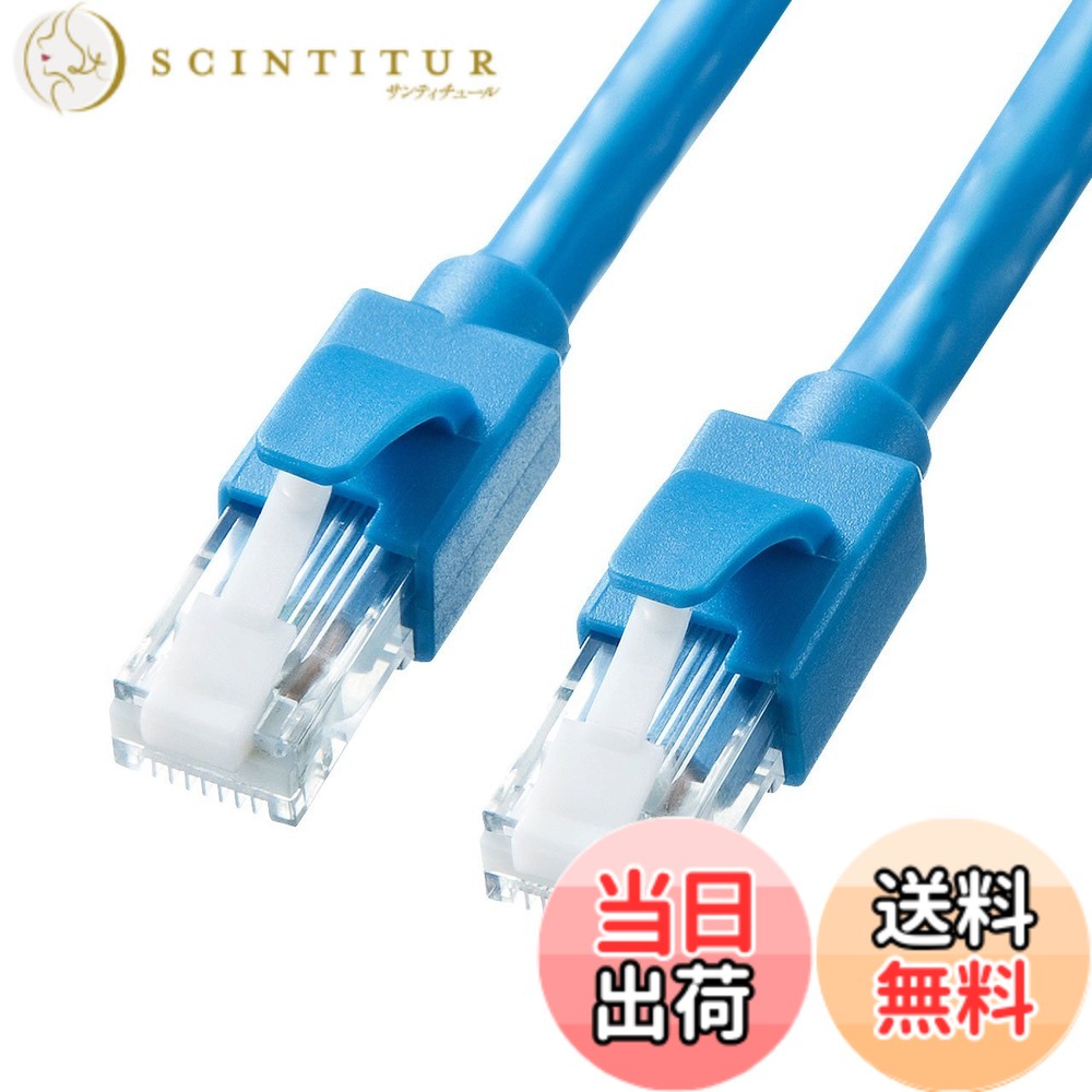 【貨物輸送無料】サンワサプライ 範疇6A ローカルエリアネットワーク有線テレビ 色：青色、大きさ：30m