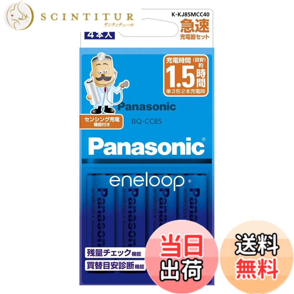 【貨物輸送無料】パナソニック エネループ 単3形申し受ける池 判定基準模範例 BK-3MCC 大きさ：4本