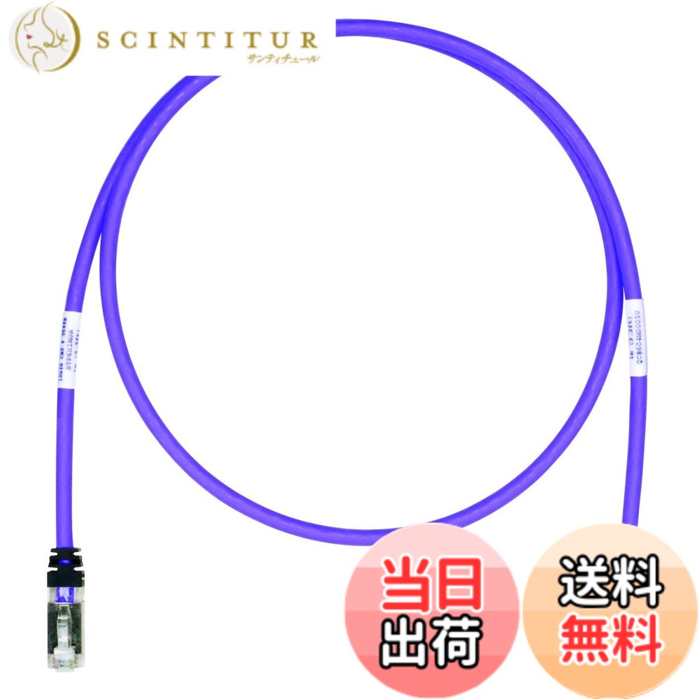 【送料無料】パンドウイット シールド LANケーブル CAT6A プロ仕様 各色 STP6X 色:紫、サイズ:20m|サンティチュール