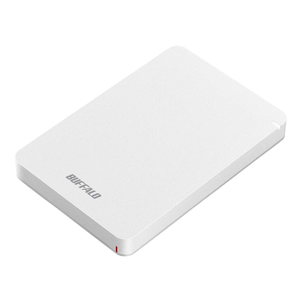 【貨物輸送無料】BUFFALO USB3.1(Gen.1)相応う 耐衝撃携帯型HDD 固定ディスク-PGFU3-Aつづき物 色：白いこと、大きさ：1.0肺結核