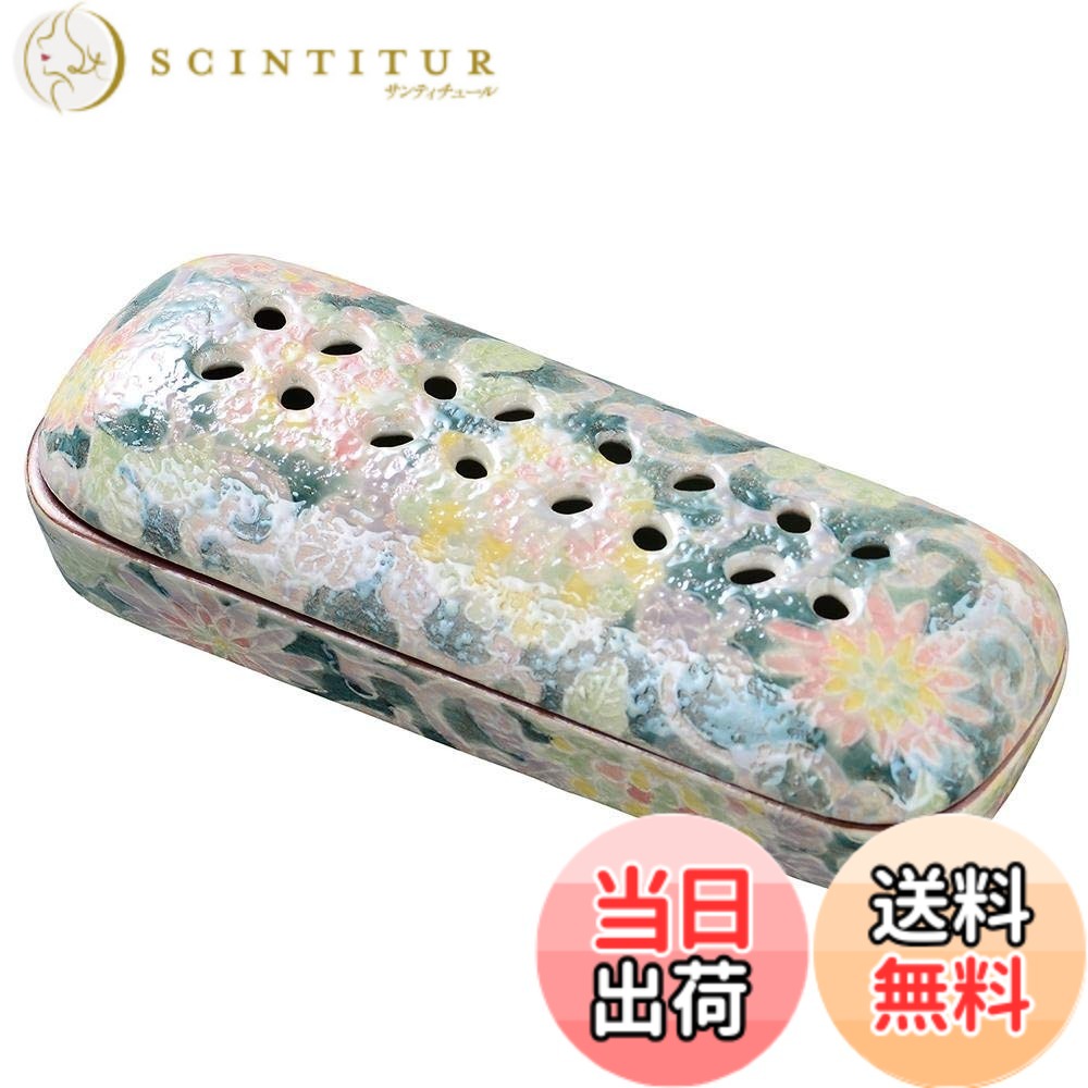 【貨物輸送無料】サンメニー 取り替えっこ用 網 小 寝かせる 線香皿 用 金属元素網 日本製 室内装飾に馴染む 今めかしい お 香 線香 焼香 はたご屋観念 仏具 今日このごろ仏壇 お仏壇 小 専用 お供え お焼香 線香立て インセンスホルダー コン 色：03) 色唐草、大きさ：1) 小 4.9x12.8x高さ3.5糎