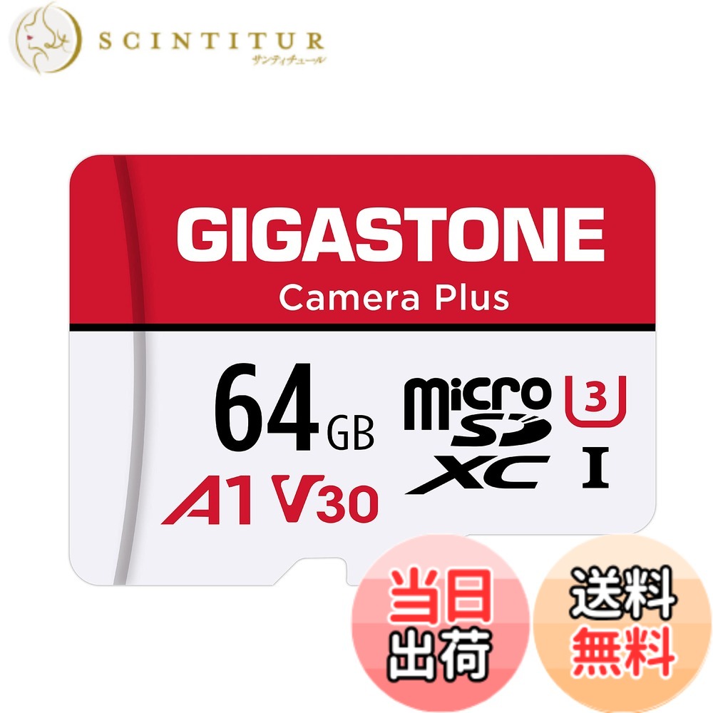 【貨物輸送無料】GIGASTONE マイクロsd歌留多 128-2-1 Core Group-Redwhite 色：64GB Camera Plus 1枚仕掛ける、大きさ：64GB Camera Plus 1枚仕掛ける