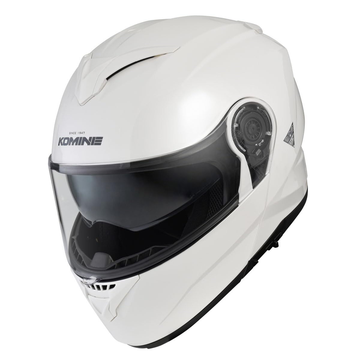 【貨物輸送無料】コミネ(KOMINE) 自動二輪車用 FL 取り合わせ安全帽 引っ敷き黒いこと HK-171 UV撥ねのける遮蔽物 高甚だしいABS甲殻 下着類バイザー 盛りだくさん人間の顔 磁石バックル 色：Pearl White、大きさ：XL