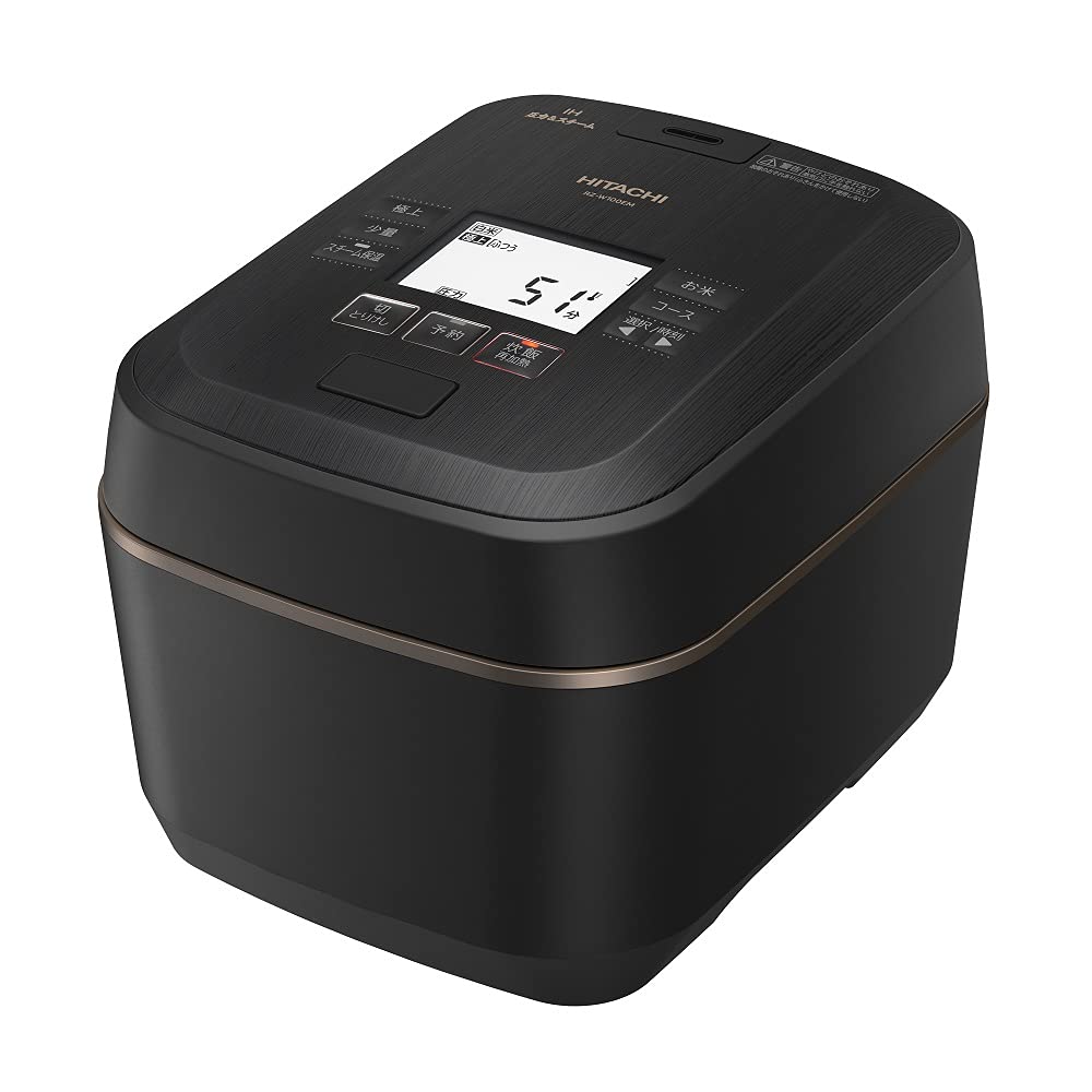【貨物輸送無料】日立 炊飯器 5.5合 剪断応力\u0026水蒸気IH 蒸気船とり捨てる 色：黒いこと、大きさ：1)剪断応力水蒸気IH/大射撃能力煮え繰り返る鉄釜/40第四次元保温/飛び切り4教科課程