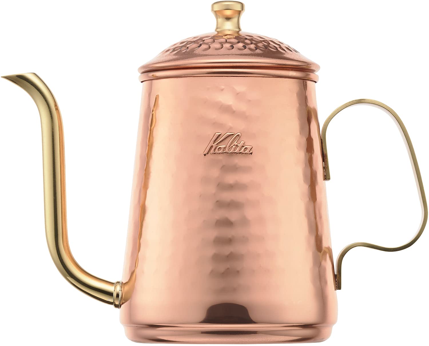 【貨物輸送無料】カリタ(Kalita) コーヒーポット 銅製 細口 ノズル 直火 日本製 赤金湯わかし ドリップポット ドリップ湯わかし 珈琲 湯わかしやかん 食堂 喫茶店 難民キャンプ アウトドア 色：銅製、大きさ：0.6 L