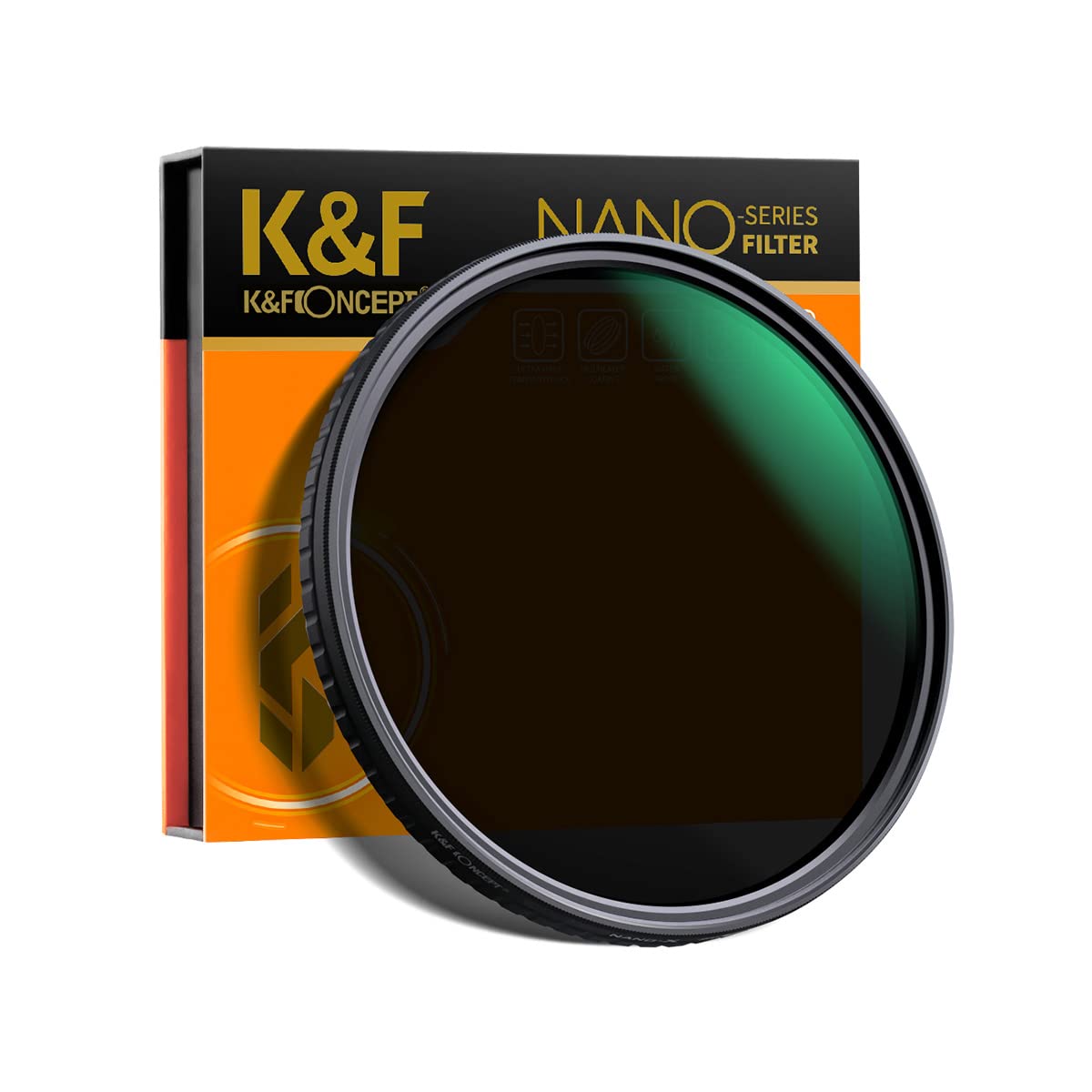 【貨物輸送無料】K\u0026F Concept NANO-X バリアブル NDろ波器 変数式ND ナノ上塗り (国内置き目品) 大きさ：67粍