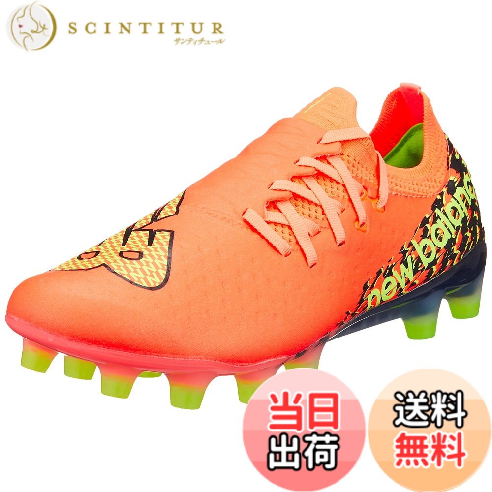 【貨物輸送無料】new balance(ニュー平衡にする) メンズ Furon v7 Pro HG(空想科学小説1H) フューロンサッカースパイク 色：DF7(ORANGE/BLACK)、大きさ：26.0 珊 D