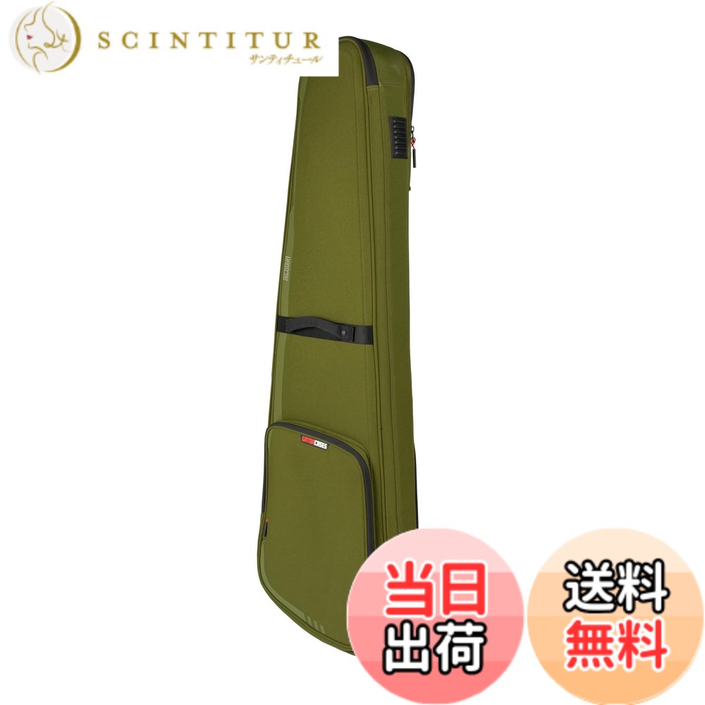 【送料無料】Gator Cases ゲーター ギグバッグ エレキベース用 ジャズベース/プレシジョンベースタイプ対応 ナイロン製 色:グリーン、サイズ:中型|サンティチュール