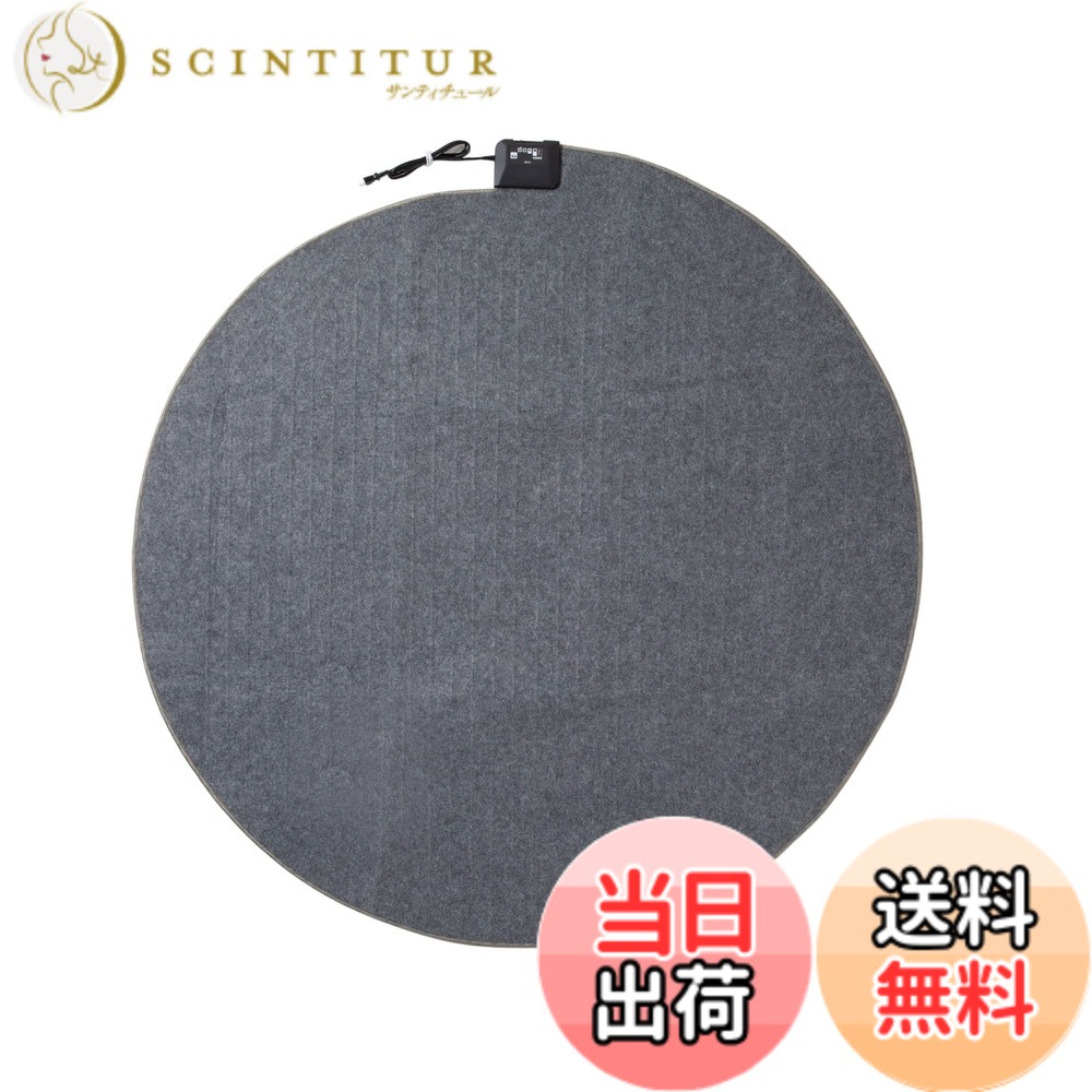 【貨物輸送無料】広電_CARPET_2022_01 色：3)薄墨色（円型）、大きさ：176 糎 (円型)