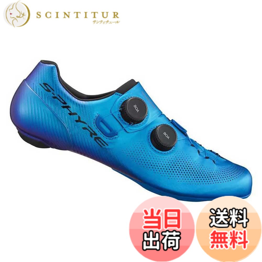 【送料無料】シマノ(SHIMANO) サイクリングシューズ SH-RC903 S-PHYRE 色:ブルー、サイズ:47(29.8cm)|サンティチュール