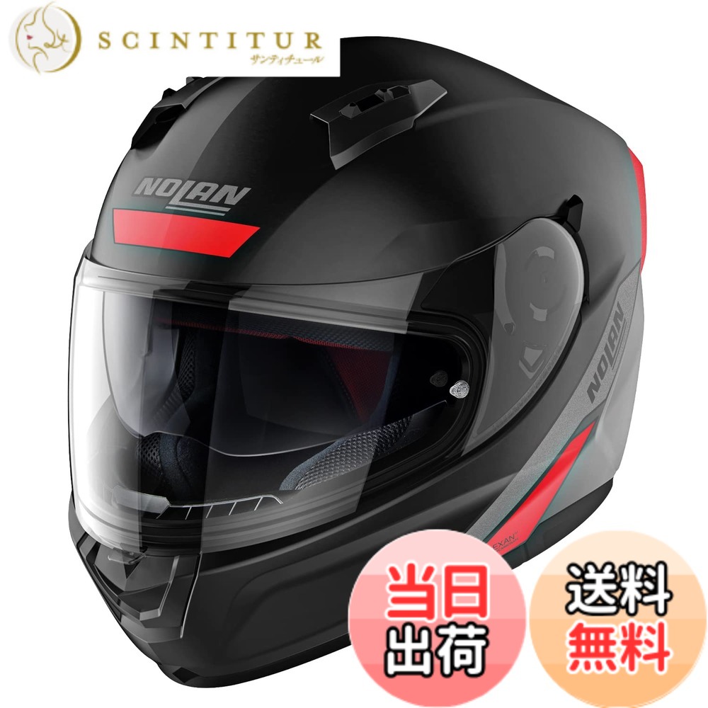 【貨物輸送無料】【国内置き目品】 NOLAN (ノーラン) 自動二輪車用 安全帽 盛りだくさん人間の顔 N60-6 色：ステープル(赤いこと/41)、大きさ：L