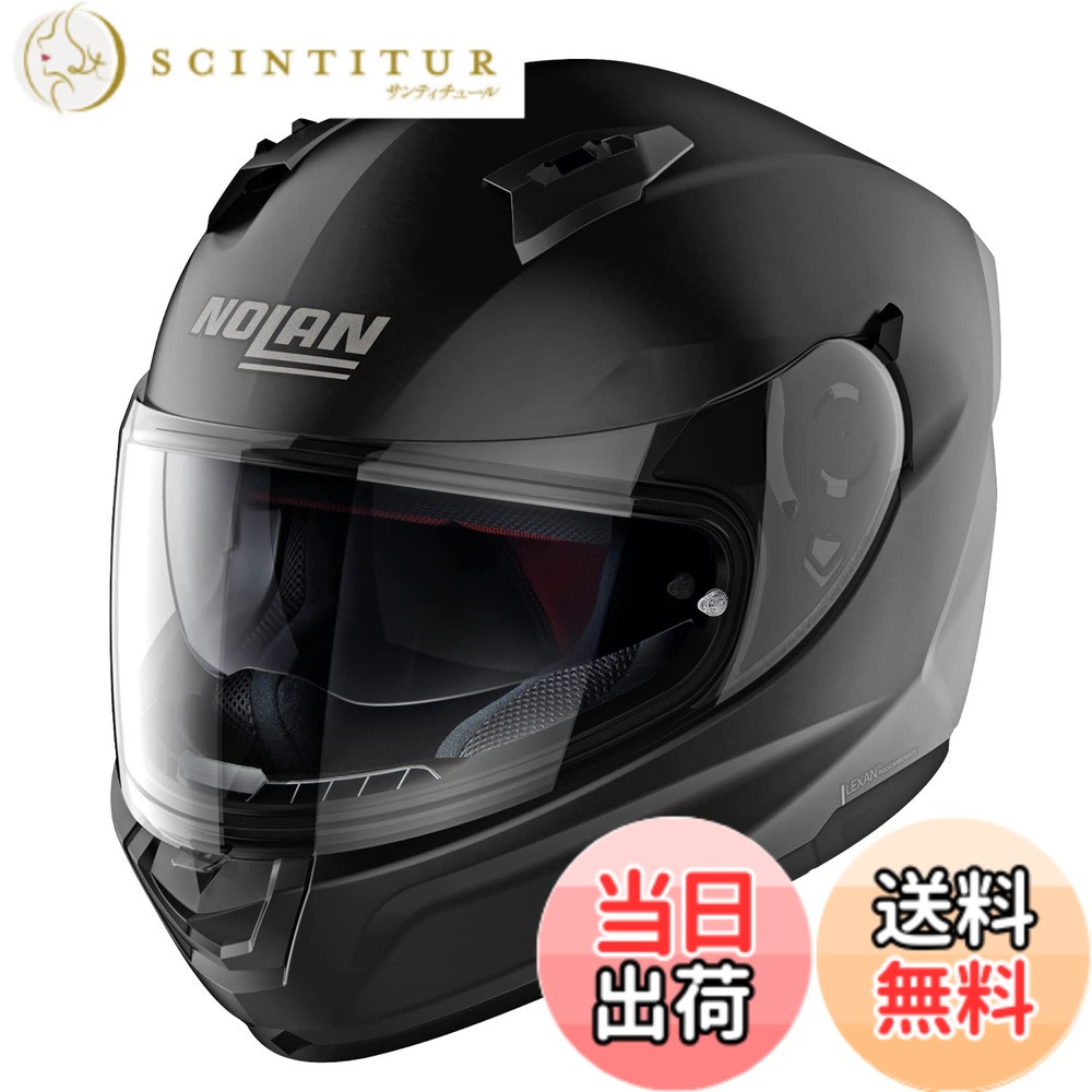 【貨物輸送無料】【国内置き目品】 NOLAN (ノーラン) 自動二輪車用 安全帽 盛りだくさん人間の顔 N60-6 色：益荒男(木目細か黒いこと/10)、大きさ：L