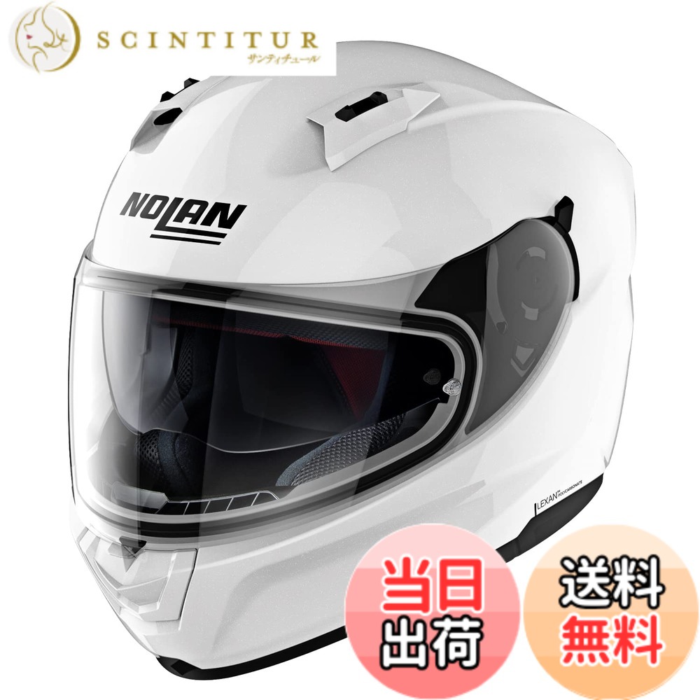 【貨物輸送無料】【国内置き目品】 NOLAN (ノーラン) 自動二輪車用 安全帽 盛りだくさん人間の顔 N60-6 色：益荒男(金属元素白いこと/5)、大きさ：M
