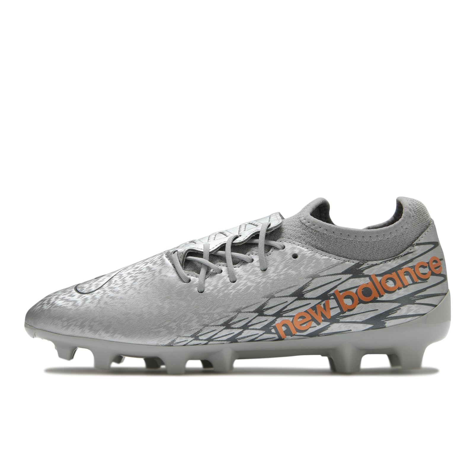 【貨物輸送無料】new balance(ニュー平衡にする) メンズ FURON DISPATCH HG(空想科学小説3H) フューロンサッカースパイク 色：GG7(SILVER)、大きさ：27.5 珊 2E