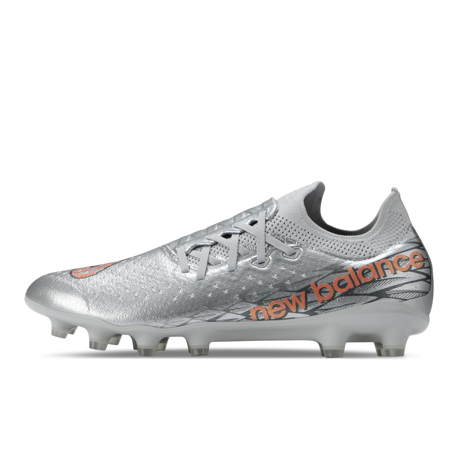【貨物輸送無料】new balance(ニュー平衡にする) メンズ Furon v7 Pro HG(空想科学小説1H) フューロンサッカースパイク 色：GG7(SILVER)、大きさ：29.0 珊 D