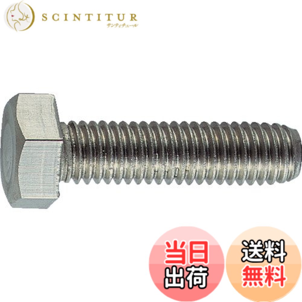 【貨物輸送無料】TRUSCO(トラスコ) 六角雄捩子ステンレス鋼全螺子釘 M6x70 12本入 B23-0670 x 10 容器に並べる【容れもの売りわたす】 大きさ：M6x70