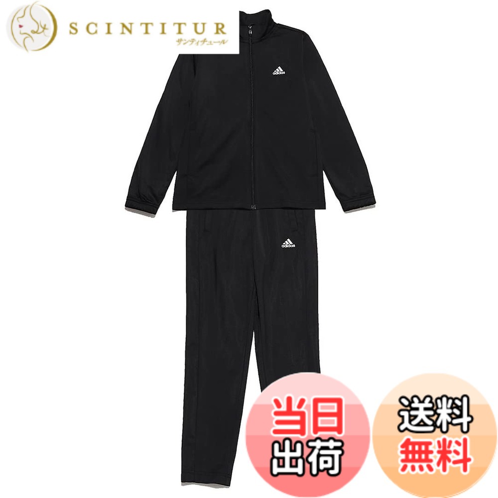 【貨物輸送無料】[adidas] ティーシャツ上下書き割り キッズ 貨物自動車背広 ボーイズ 色：Top:黒いこと/白いこと Bottom:黒いこと/白いこと(集積回路5686)、大きさ：160