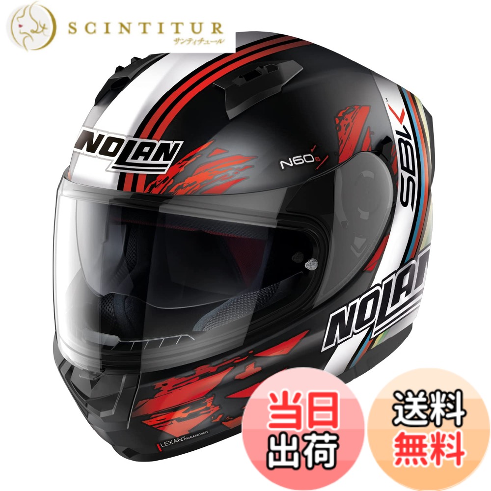 【貨物輸送無料】【国内置き目品】 NOLAN (ノーラン) 自動二輪車用 安全帽 盛りだくさん人間の顔 N60-6 色：SBK/56、大きさ：M