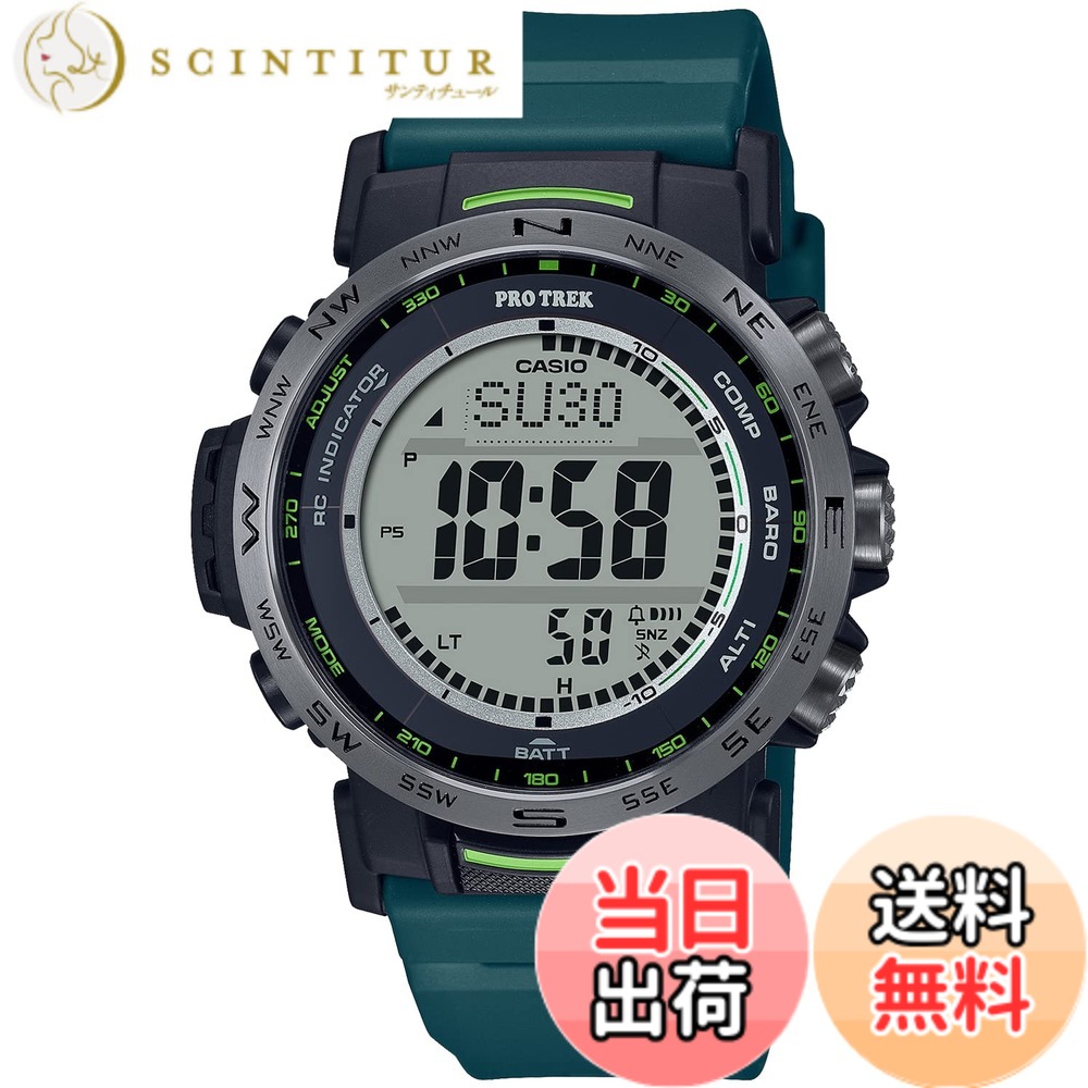 【貨物輸送無料】[カシオ] ウオッチ プロトレック 【国内定まり品】 クライマーライン 電磁波ソーラー バイオマスプラスチック召しかかえる PRW-35Y-3JF メンズ 緑であること 色：緑であること、大いさ：1個