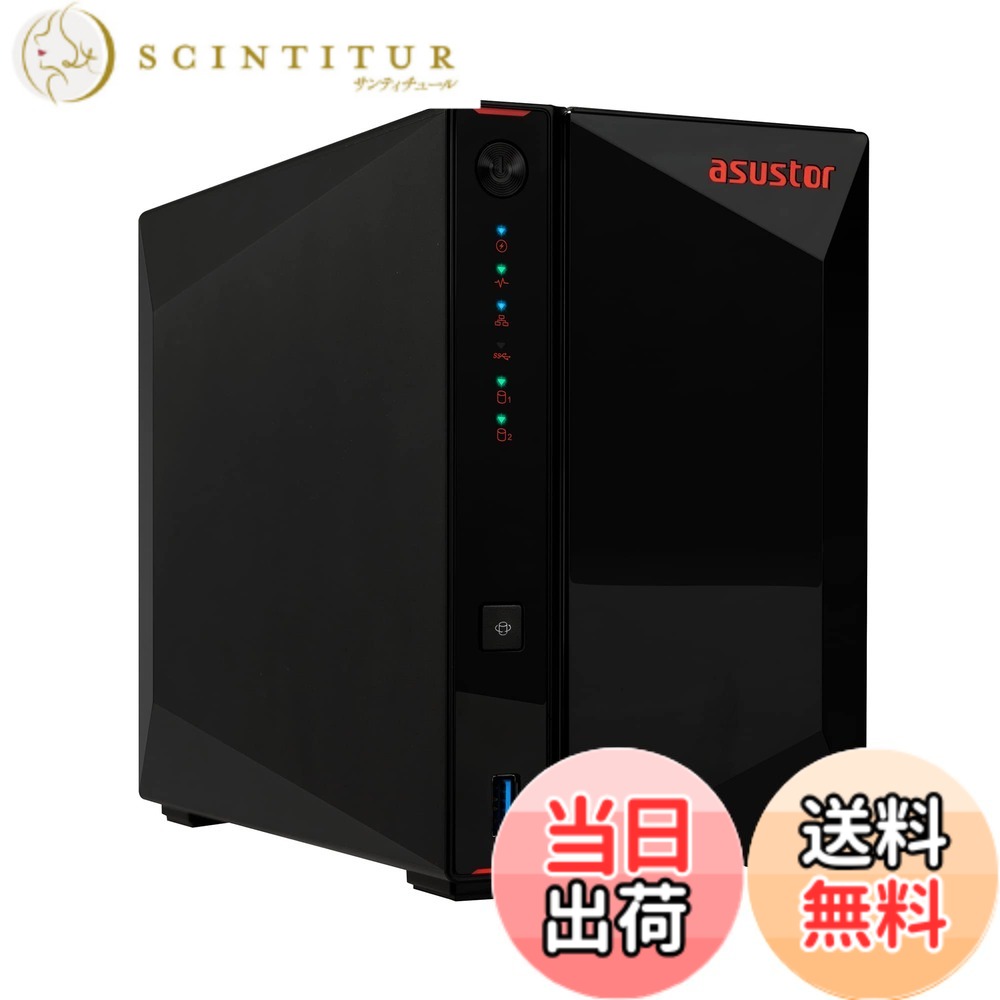 【貨物輸送無料】Asustor NAS Nimbustor Gen2 色：AS5402T、大いさ：2ベイ