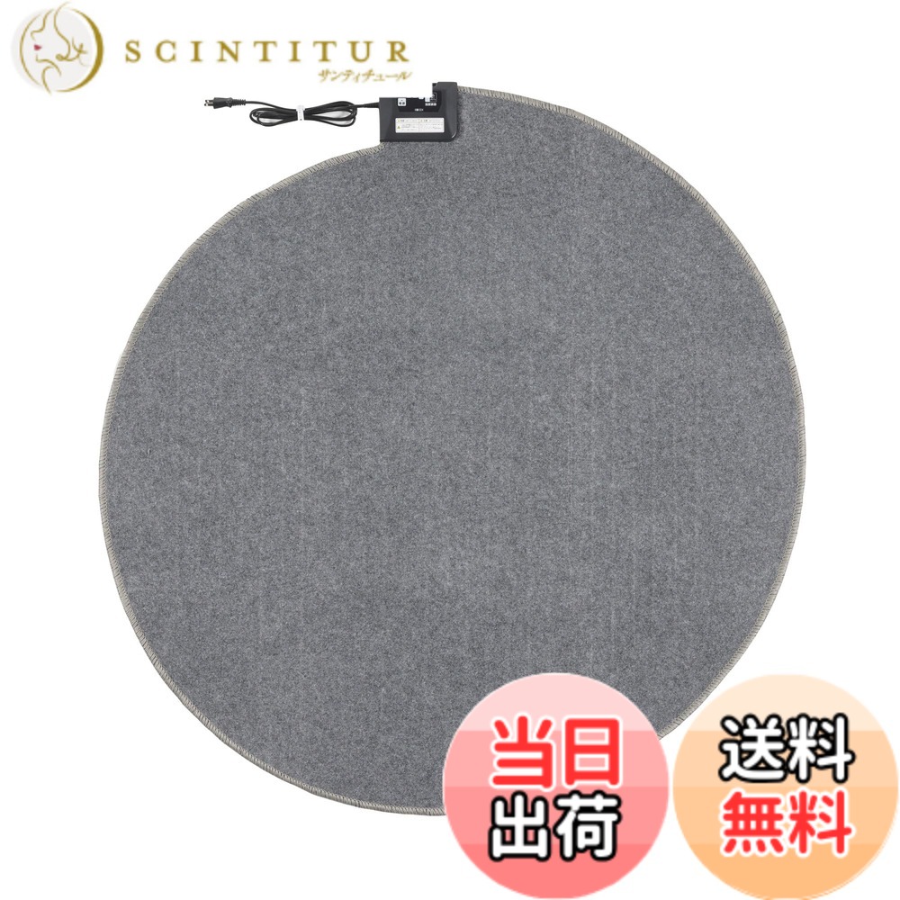 【貨物輸送無料】広電_CARPET_2022_01 色：3)薄墨色（円型）、大きさ：130 糎 (円型)
