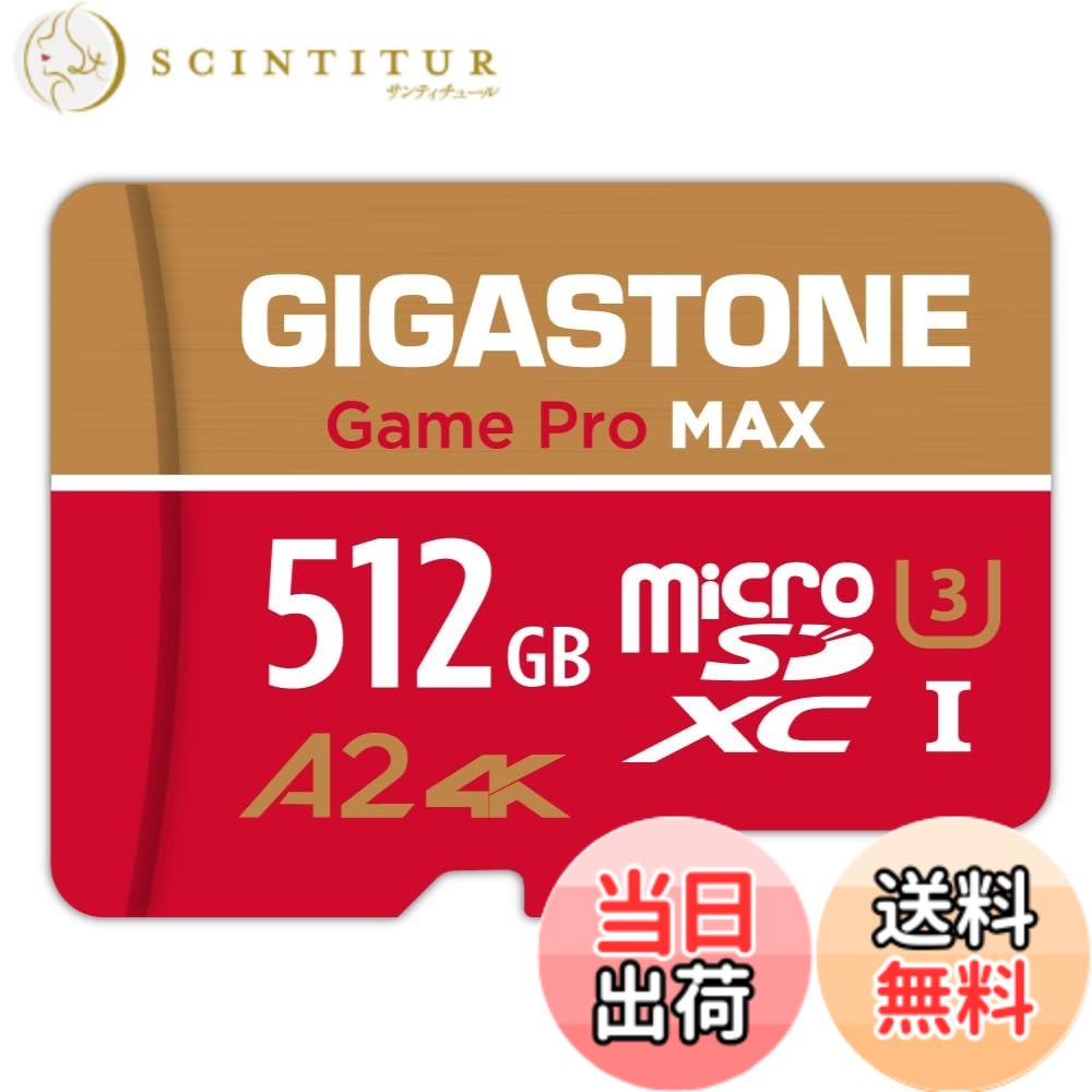 【貨物輸送無料】GIGASTONE マイクロsd歌留多 1結核症-4-1 Core Group 色：512GB Game Pro MAX 1枚仕掛ける、大きさ：512GB Game Pro MAX 1-Pack