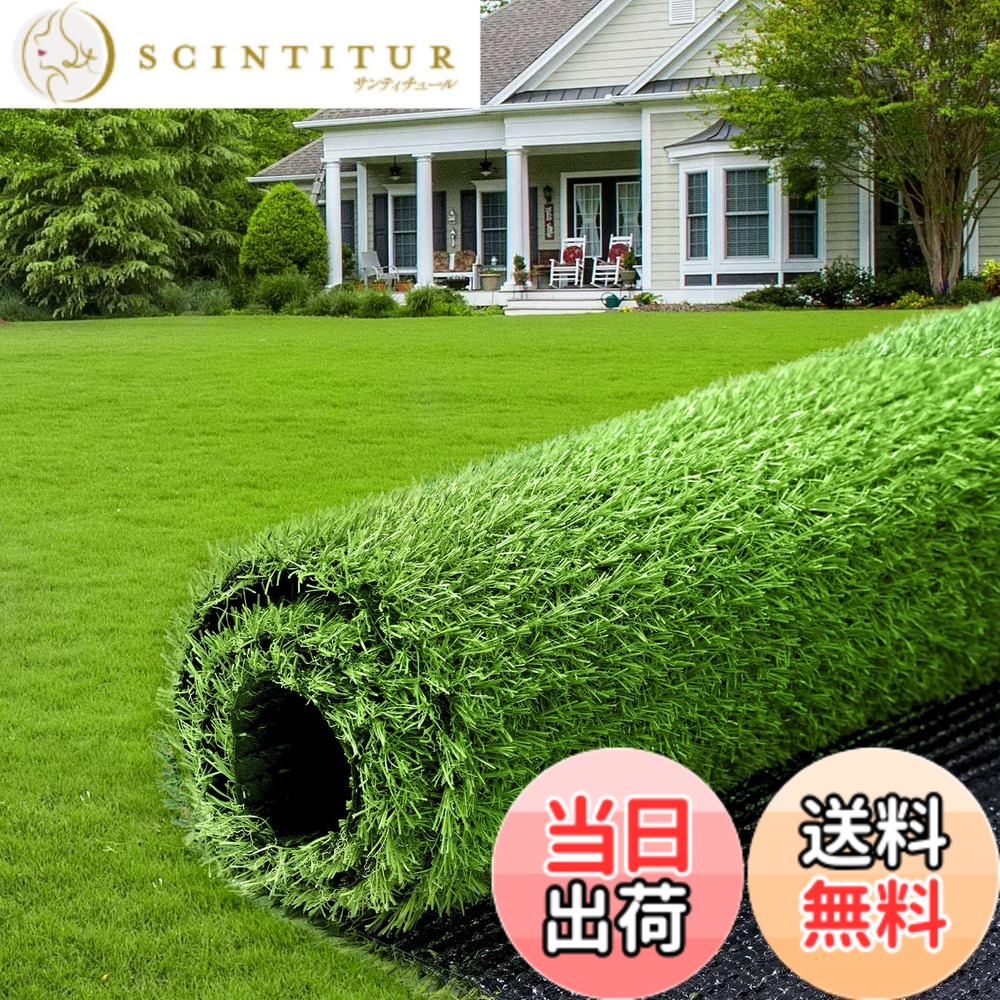 【貨物輸送無料】人工芝 芝丈20粍 透水印字機 防菌類 芝草 渦巻形 密集して 縁側 お庭 いの一番付き添い人 秋色 色：秋色、大きさ：1x10m