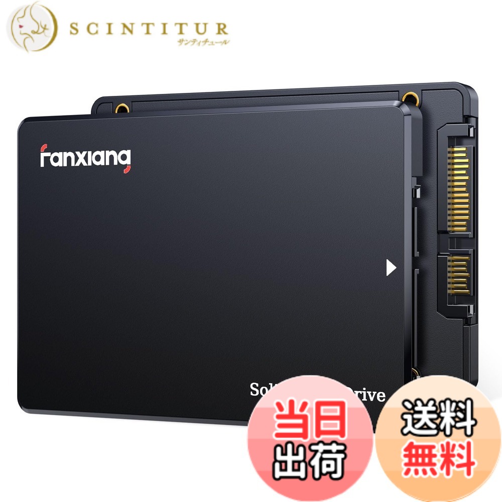 【送料無料】fanxiang SSD 【業界新登場】 SATA3.0 6GB/S 2.5インチ 7mm 内蔵 最大読込 560MB/s [容量モデル：256GB/512GB/1TB/2TB/4TB] 最大4TB 3D NANDフラッシュ技術 SATAIII PS4動作確認済み/HDD換装/高速化/エラー訂正/データ保 色：ブラック、サイズ：S101Q-512GB｜サンティチュール