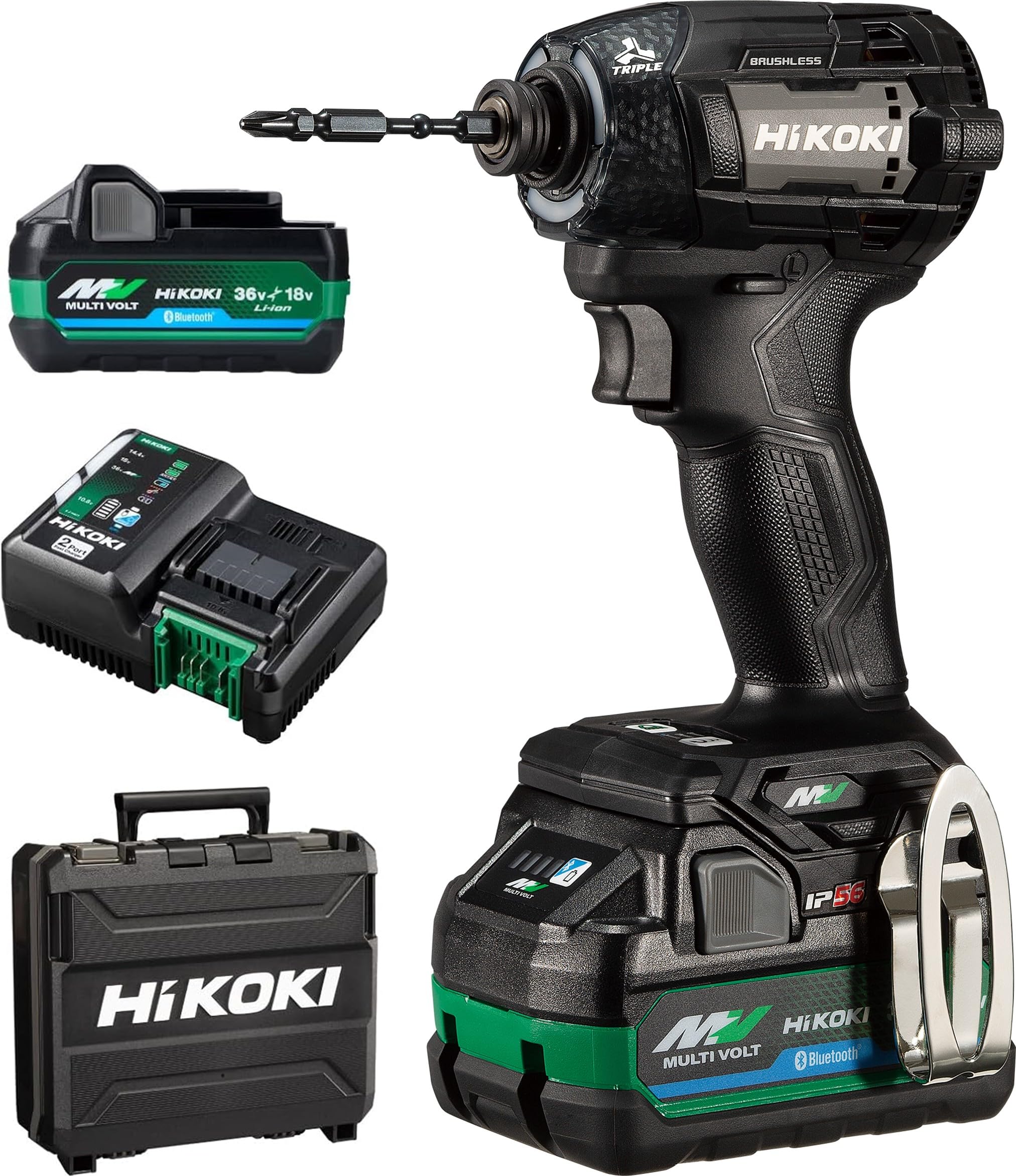 【貨物輸送無料】HiKOKI(ハイコーキ)_WH36DD_書き割り品 色：ストロングブラック