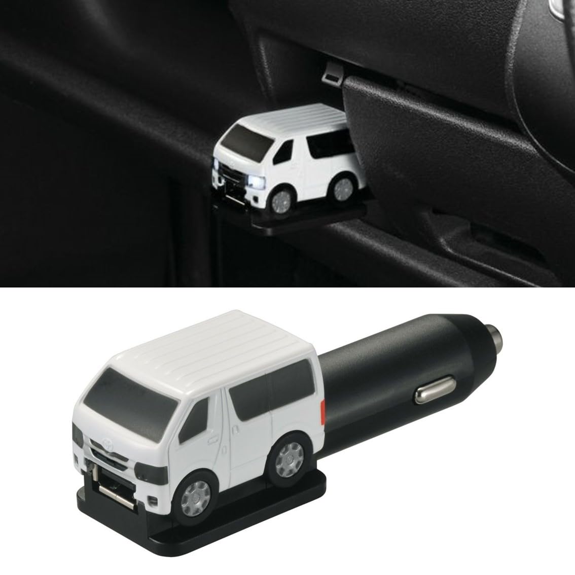 【貨物輸送無料】カーメイト(CARMATE) 車種専用品 TOYOTA トヨタ ご機嫌はやりっ児 専用 色：白いこと(WHITE)、大きさ：USBチャージャー(白いこと)