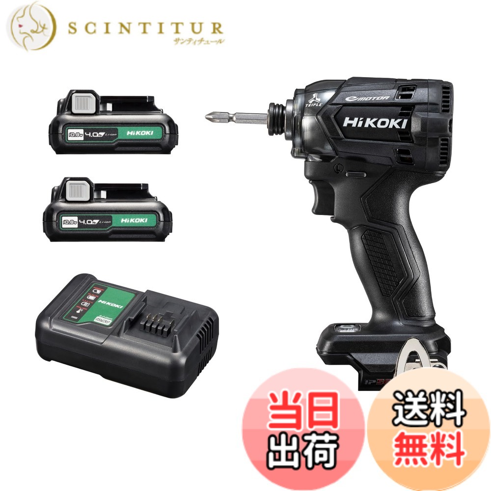 【送料無料】HiKOKI(ハイコーキ) インパクトドライバー WH12DCA 色：ストロングブラック｜サンティチュール