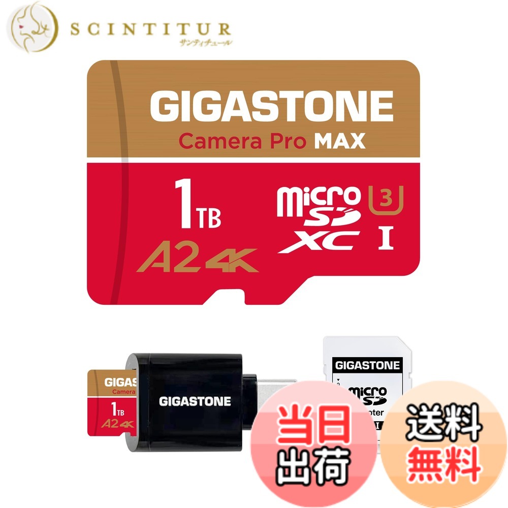 【貨物輸送無料】GIGASTONE マイクロsd歌留多GoldRed GP 1 色：1結核症 Camera Pro MAX 1枚+Type C歌留多愛読者、大きさ：1結核症 Camera Pro MAX 1枚+Type C歌留多愛読者