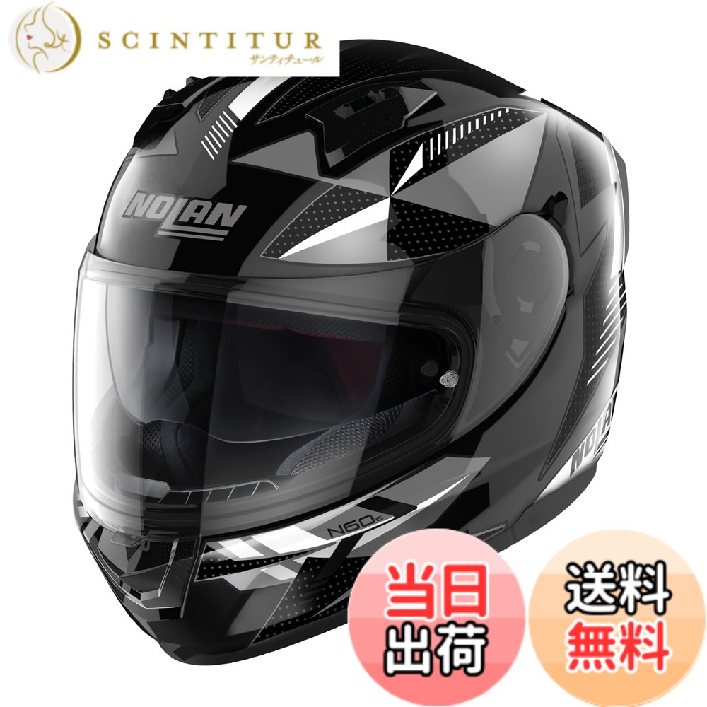 【貨物輸送無料】【国内置き目品】 NOLAN (ノーラン) 自動二輪車用 安全帽 盛りだくさん人間の顔 N60-6 色：WIRING(白いこと/73)、大きさ：L