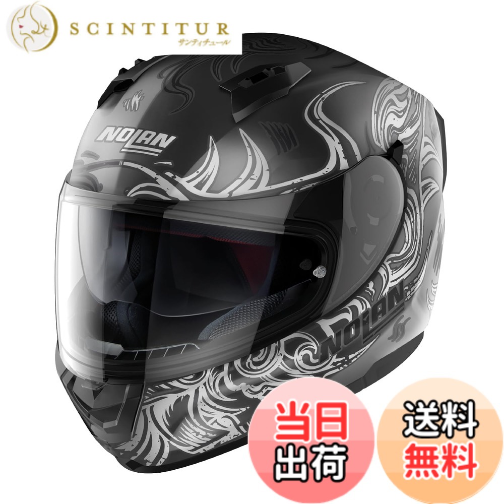 【貨物輸送無料】【国内置き目品】 NOLAN (ノーラン) 自動二輪車用 安全帽 盛りだくさん人間の顔 N60-6 色：MUSE(薄墨色/69)、大きさ：L