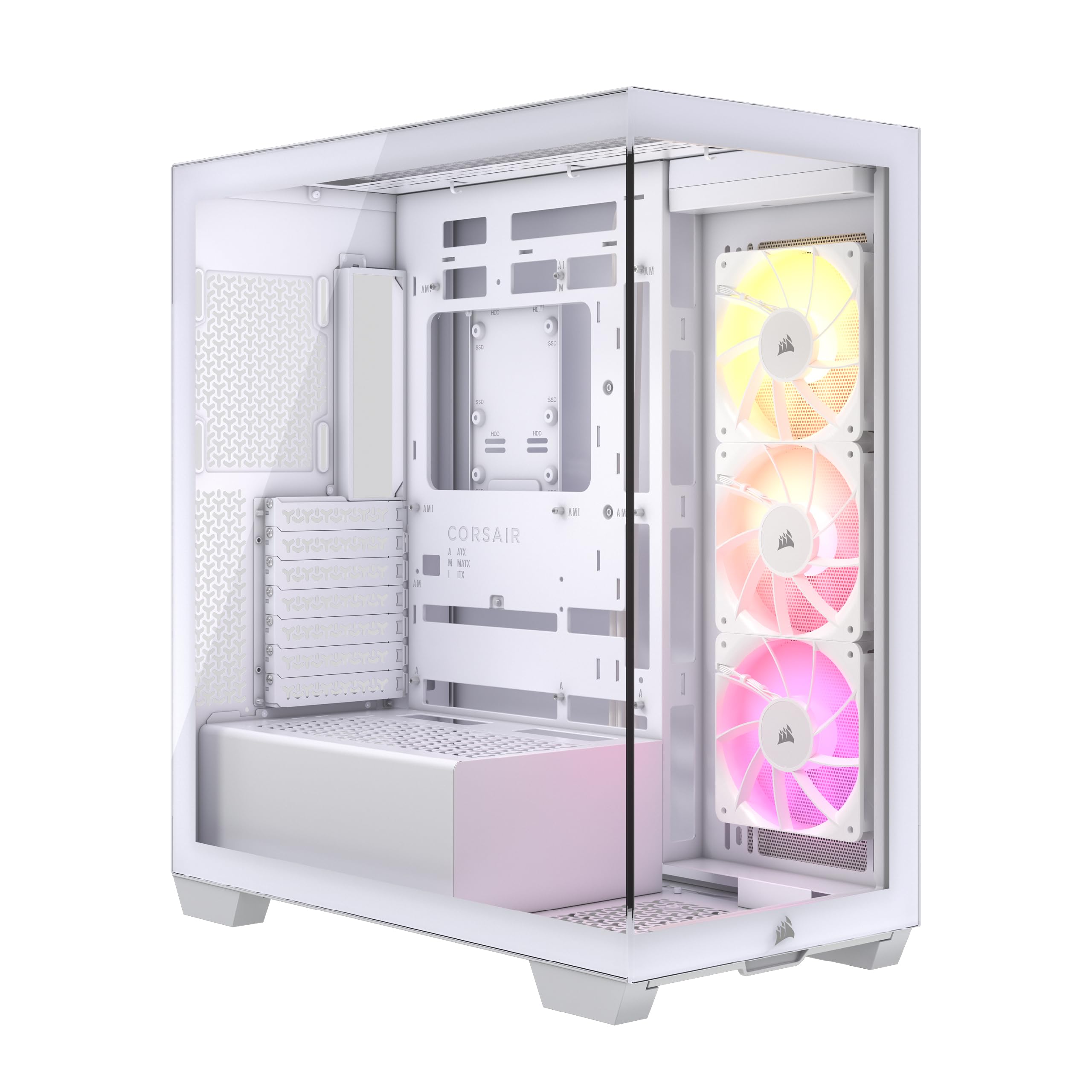【貨物輸送無料】CORSAIR 3500X Cases 色：白いこと