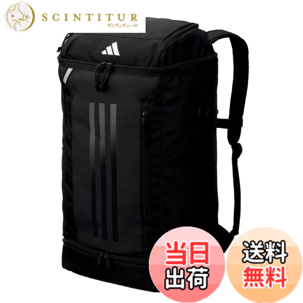 【貨物輸送無料】[アディダス] 蹴球 どんぶり鉢用デイパック 背嚢 御徒面子 静電容量 24L/27L/30L/32L/35L/40L 色：黒いこと、大きさ：横33x縦58x奥ふかさ20珊