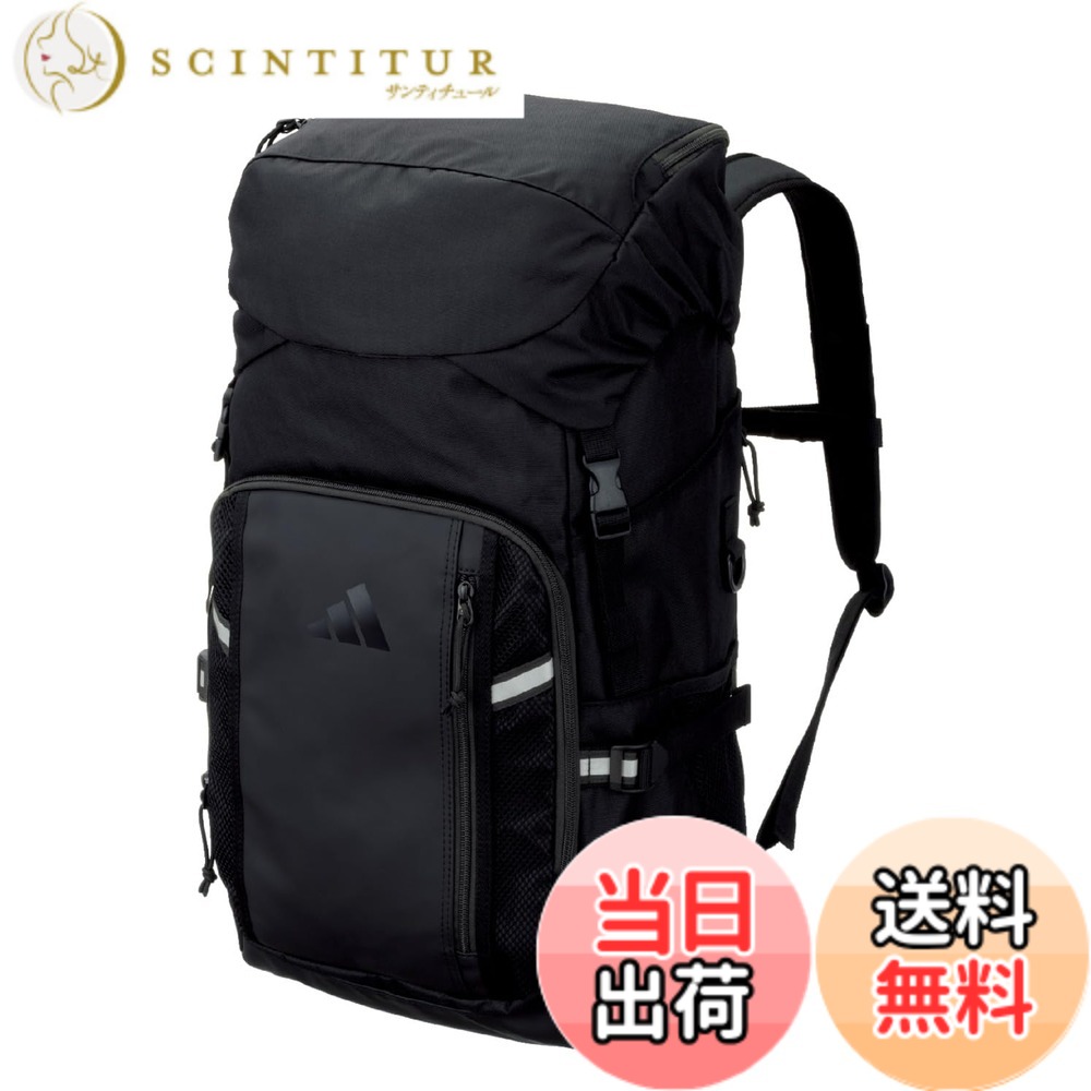 【貨物輸送無料】[アディダス] 蹴球 どんぶり鉢用デイパック 背嚢 御徒面子 静電容量 24L/27L/30L/32L/35L/40L 色：黒いこと、大きさ：横31x縦52x奥ふかさ18珊