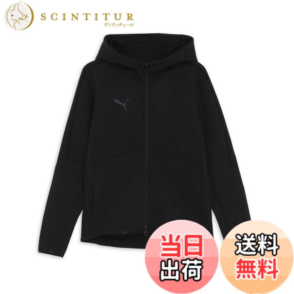 【送料無料】PUMA(プーマ) サッカー フットボール 吸収速乾 パーカー フーディ—PUMAFTBL TRAVEL フーデットスウェット JKT 660131メンズ 色:25年秋冬カラー プーマ ブラック(03)、サイズ:S|サンティチュール