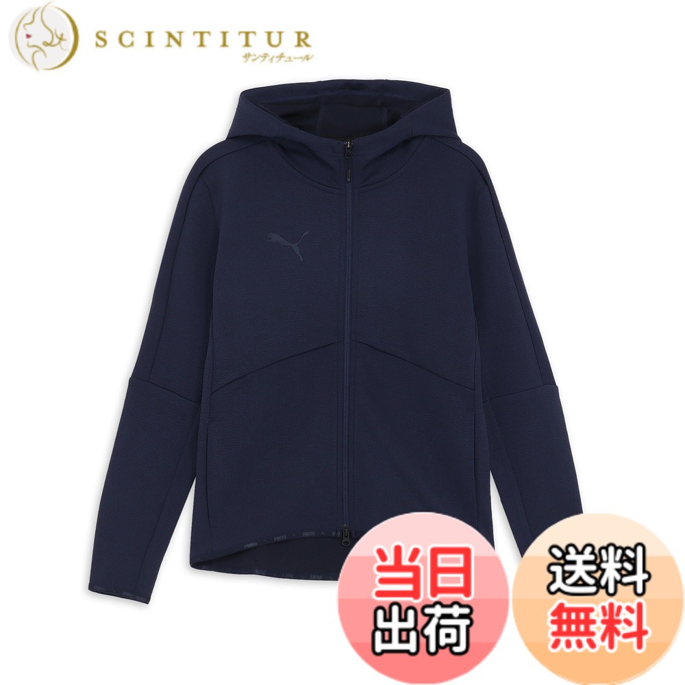 【送料無料】PUMA(プーマ) サッカー フットボール 吸収速乾 パーカー フーディ—PUMAFTBL TRAVEL フーデットスウェット JKT 660131メンズ 色:25年秋冬カラー プーマ ネイビー(06)、サイズ:L|サンティチュール