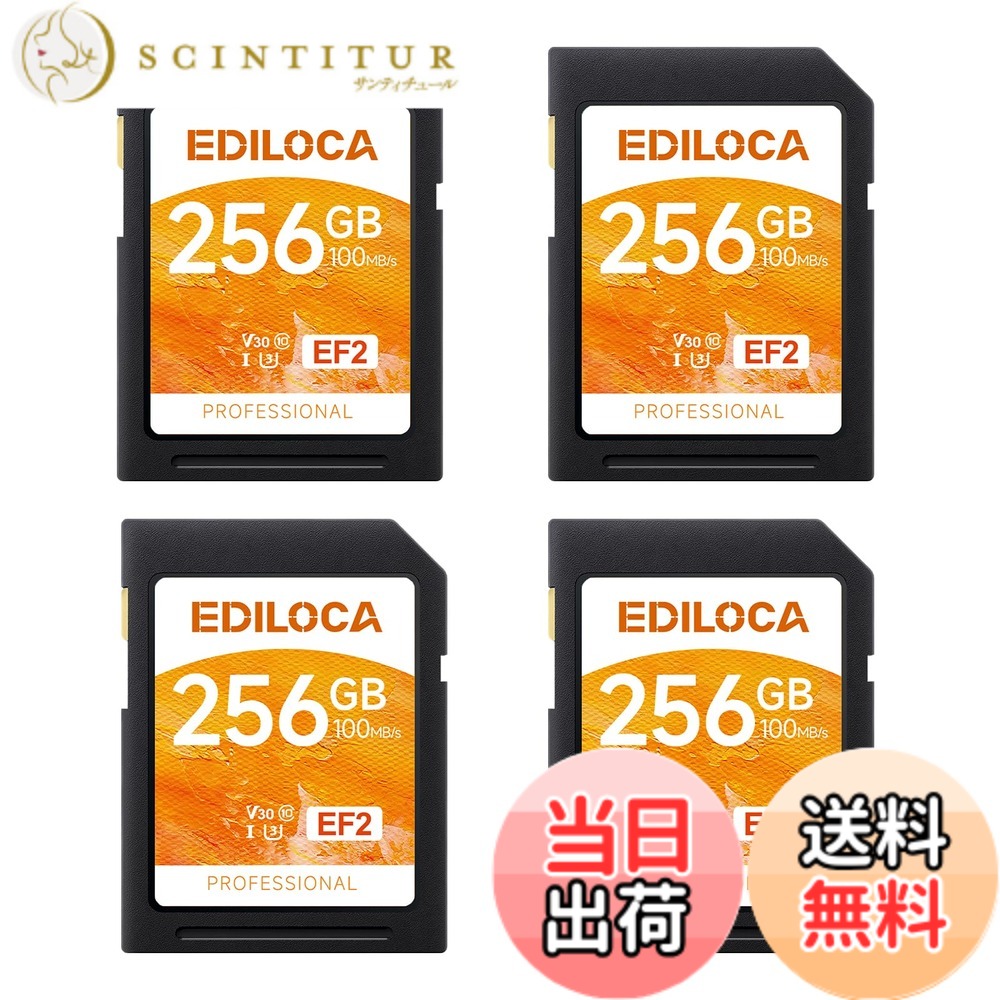 【貨物輸送無料】Ediloca SD歌留多 記憶装置歌留多 大きさ：256GB