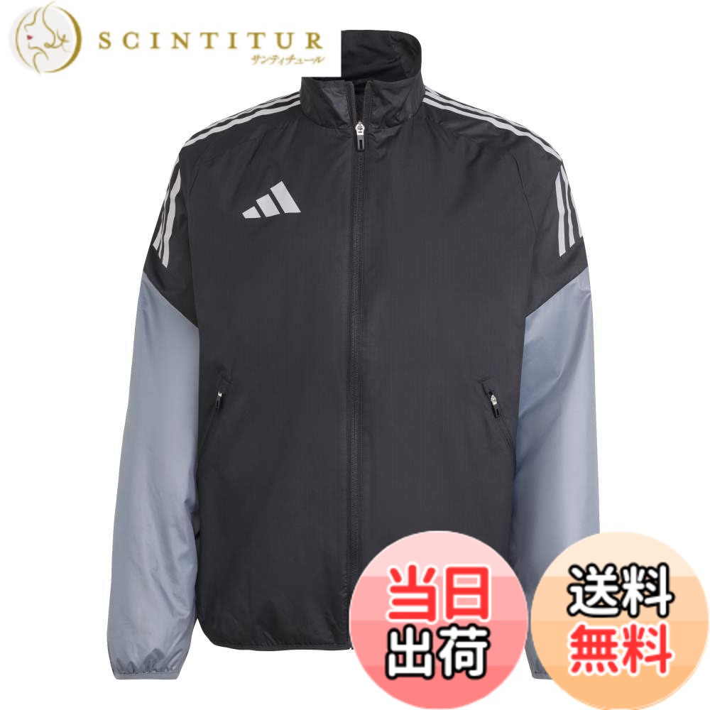 【貨物輸送無料】adidas(アディダス) 蹴球 ジャケットウインドジャケット KSB76メンズ 色：黒いこと/チームオニックス (JP1258)、大きさ：L