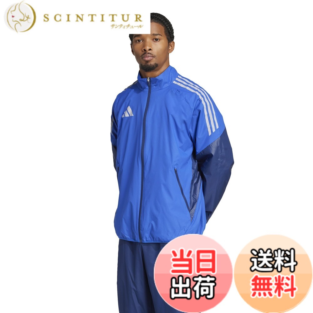【貨物輸送無料】adidas(アディダス) 蹴球 ジャケットウインドジャケット KSB76メンズ 色：野球クラブロイヤル青色/チームネイビーブルー (JP1260)、大きさ：3L
