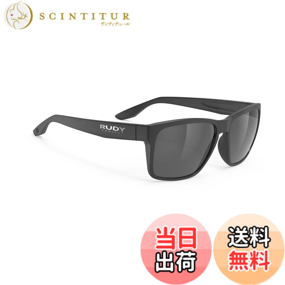 【送料無料】[RUDYPROJECT] サングラス Spinhawk Edge スピンホークエッジ 色：ブラックマットフレーム ポラール3FXグレイレンズ SP905906-0000、サイズ：レンズ幅：60mm｜サンティチュール