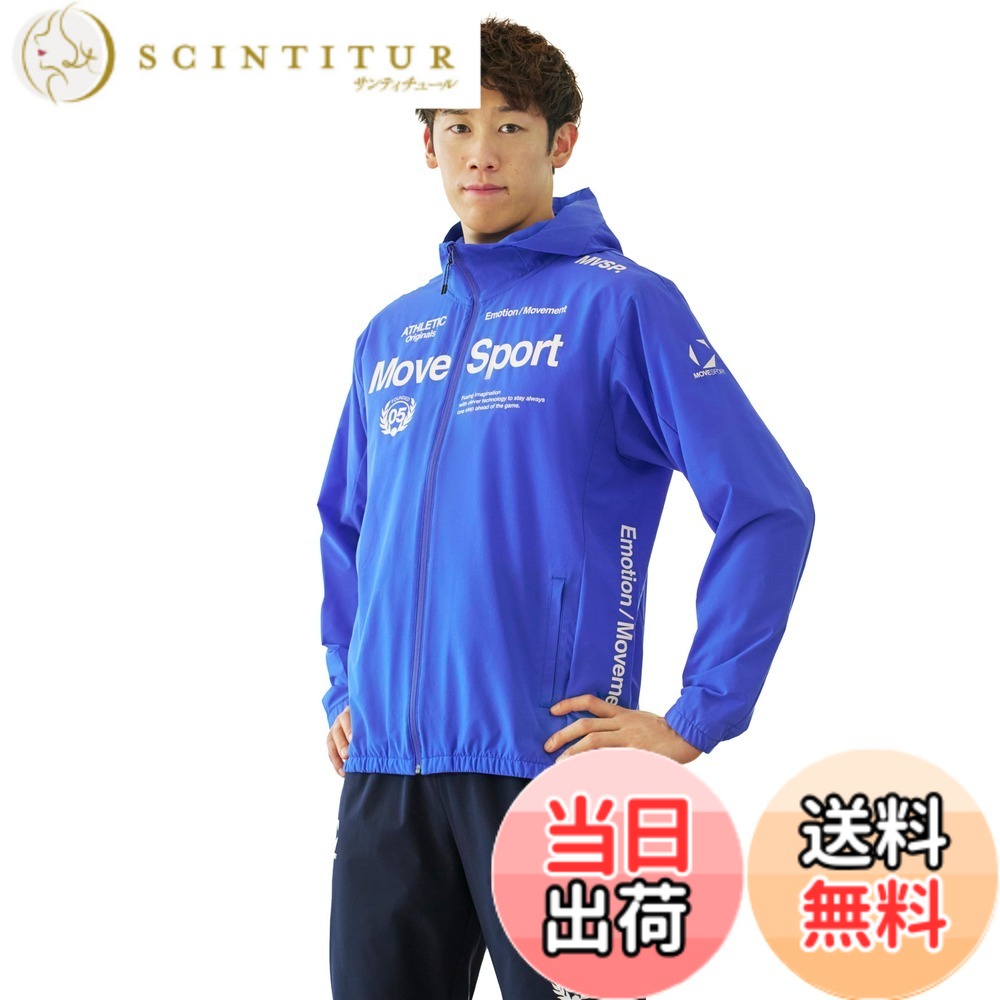 【貨物輸送無料】MOVESPORT(ムーブスポーツ) ジャージ・クロスデサント AIRY TRANSFER TAIKYU オーセンティックロゴ フルジップフーディー 伸ばすこと はっ水 色褪せしにくい 形づくる 駈けっくらメンズ 色：PP00(ST5SJK22M)、大きさ：M