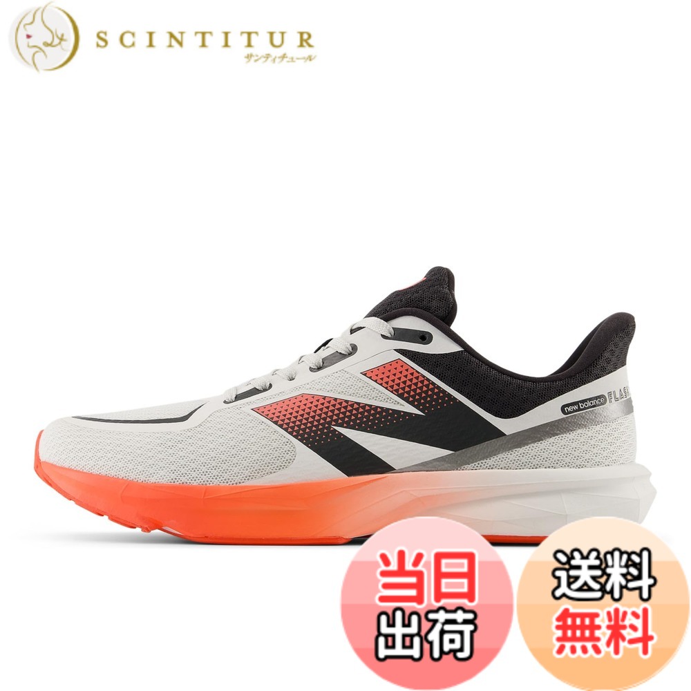 【送料無料】new balance(ニューバランス) メンズ DynaSoft Flash v7 フラッシュ トレーニング 部活ランニングシューズ 色:WR7(WHITE/RED)、サイズ:28.5 cm D|サンティチュール
